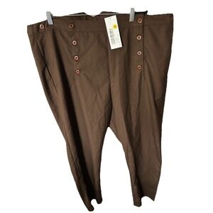 The Pirate Dressing Pants Mens Expresso Brown Zip Costume NWT Size XXL